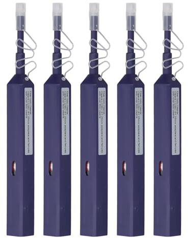 Cryfokt Glasfaserreiniger, 5pcs Glasfaser -Endreinigungsstift für Dia 1,25 Mm Ferrules SC FC ST, Bis zu 800 Reinigungszeiten, Schnelle Reinigung, Automatischer Austausch des Drahtes