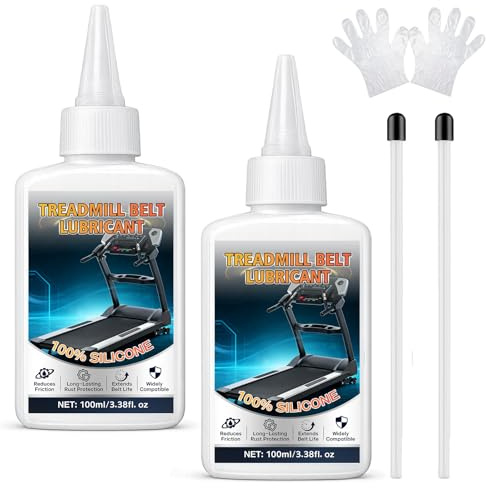 AstraVox Treadmill Lubricant Oil 200ml, with a Precision Extension Tube, 100% Silicone Treadmill Oil, High-Performance Lubricant for Treadmills, Elliptical Trainers, Stepper, Non-Toxic & Odorless (2)