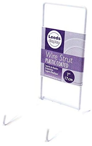 Leeds Display : ST04WL : Wire Strut Stand : White : Large : 7, 17cm : Plate & Bowl Support