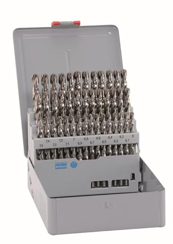 ALPEN Spiralbohrer Set HSS Cobalt 41-teilig (ø 6-10 mm, Bohrer in Metallbox, Bohrer selbstzentrierend, 5% kobaltlegiert) 101241100