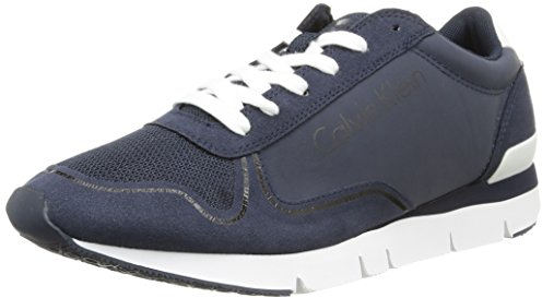 Calvin Klein Jude Reflex Nylon/Microfiber, Herren Sneakers, Blau (Navy/Navy), 45 EU