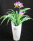 Keramik - Vase Bali weiß mit Strukturmuster ca. 27 cm hoch