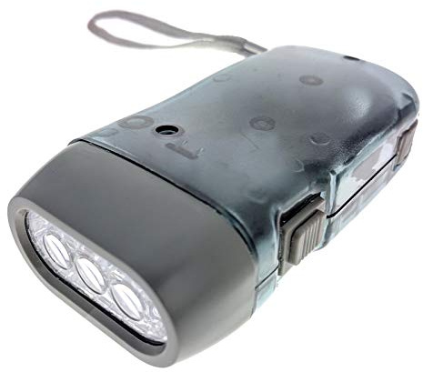 SE FL5052LL 3 LED Dynamo Powered Flashlight