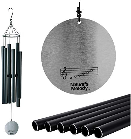 Nature 's Melody at28bk 71 cm Aureole Windspiel Melodien – Schwarz – parent