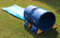 Callieway Dog Agility Sacktunnel Fun&Slip/Agilitysacktunnel mit 60cmØ für Agility Training/Welpentraining inklusive 2X Stützsandsäcke (Blau)