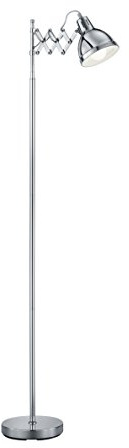 Reality Leuchten R40321006 Scissor A++ to E, Stehleuchte, Metall, E27, Chrom, 30 x 30 x 152 cm