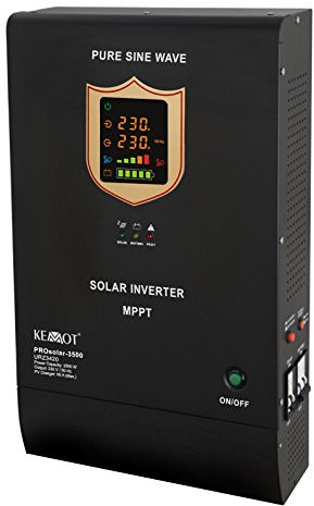 KEMOT URZ3420 PROsolar-3500 Onduleur Solaire 3500 W Noir