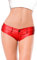 Damen Shorts Wetlook Gogo Hotpants Shorts Rot
