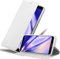 Cadorabo Custodia Libro per Huawei P SMART 2018 / Enjoy 7S in CLASSY ARGENTO - con Vani di Carte, Funzione Stand e Chiusura Magnetica - Portafoglio Cover Case Wallet Book Etui Protezione