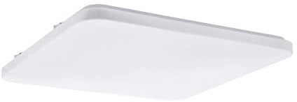 EGLO LED Deckenleuchte Frania, 1 flammige Wandlampe, Deckenlampe aus Stahl und Kunststoff, Wohnzimmerlampe in Weiß, Küchenlampe, Flurlampe Decke in L x B 53 cm