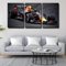 Formel 1 Rennstrecke Max Verstappen Leinwandbild 3 teilig Poster Drucke Wandkunst Bilder Leinwand Malerei Poster Print Wohnzimmer Dekoration 50x70cmx3 / Mit Rahmen