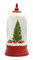 Contemporary Home Living Schneekugel mit Baum, 26,7 cm, Rot und Grün