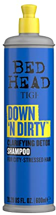 Bed Head by TIGI Down N' Dirty Klärendes Entgiftungs-Shampoo zur Reinigung, 600 ml
