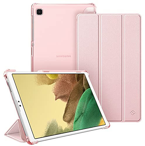 Fintie Funda Compatible con Samsung Galaxy Tab A7 Lite de 8,7 Pulgadas (2021) - Trasera Transparente Mate Carcasa Ligera para Modelo SM-T225/T220, Oro Rosa