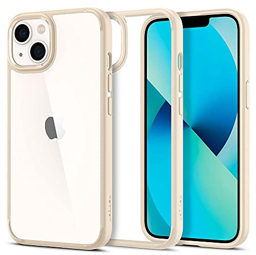 Spigen Ultra Hybrid [Air Cushion Technology] [Military Grade Shockproof] Case Compatible with iPhone 13 mini - Sand Beige