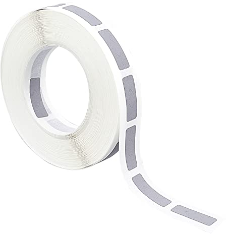 FINGERINSPIRE 3000 Stück Silber Scratch Off Sticker Rechtecketiketten 18x6mm, 3 Rollen Entworfen für DIY Scraping Award Card, Raffles, Promotions, Hochzeit