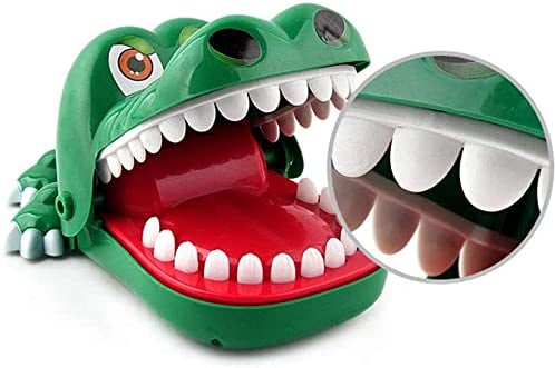 Sipobuy Crocodile Toy Classic Mund Zahnarzt Biss Finger Familie Spiel Kinder Kinder Action Geschicklichkeit Spiel Spielzeug, Große Größe, 8,3 x 5,7 x 4,3 Zoll