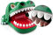 Sipobuy Crocodile Toy Classic Mund Zahnarzt Biss Finger Familie Spiel Kinder Kinder Action Geschicklichkeit Spiel Spielzeug, Große Größe, 8,3 x 5,7 x 4,3 Zoll