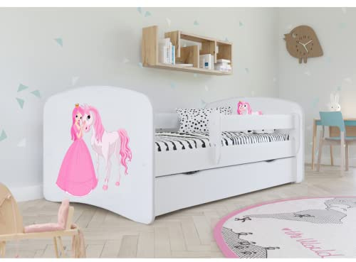 KOCOT KIDS Babybett mit Schublade, Weiß, 180/80 cm