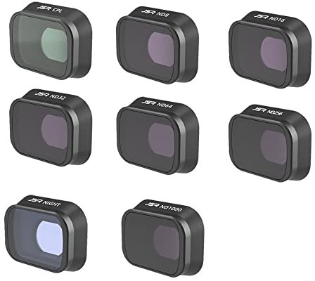Taoricen Linsenfilter CPL ND8 ND16 ND32 ND64 ND256 Night ND1000 Achtteiliges Set Filter Kompatibel mit DJI Mini 3 Pro Drohne (8 Pcs)
