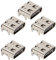 ciciglow 5pcs Type C Charging Port for PS5, Replacement PS5 Wireless Controller USB C Charging Socket, Standard Type C Interface