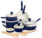 GreenPan Rio 16 Piece Cookware Set, PFOA and PFAS-Free, Healthy Ceramic Nonstick, Dishwasher Safe Easy Clean Durable Performance, Blue
