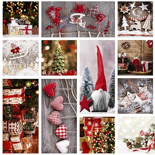 PVC Tischdecke Wichtel Wachstuch Weihnachten· Eckig · Länge & Breite wählbar· abwaschbare Tischdecke • rot Weiss Silber Gold, Größe:140 x 80 cm