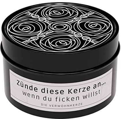 Lustige Duftkerze mit Spruch Zünde diese Kerze an, wenn du ficken willst. für Freundin, Freund, Partner, Ehemann, Ehefrau als Geschenk
