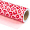 Holijolly Reversible Wrapping Paper.Mini Roll.43.2 cm X 10 m.Hot Pink Leopard Print Design für Geburtstag, Urlaub, Baby Dusche