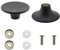 MEETOOT 2 Set Dutch Oven Knauf Bakelit Topfdeckel Ersatzknopf Kit – 2 Schrauben, 2 Silikon-Pads, 2 Edelstahl-Pads, 2 Bakelit-Ersatzknöpfe