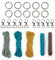 kullaloo Hobby Horse Halfter selber Materialset petrol/braun (ohne Anleitung)