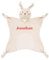 TYRY.HU Babydecke mit Namen Personalisierte Schmusetuch Kuscheldecke Schnuffeltuch Strick Geschenk zur Geburt(Rassel Kaninchen)