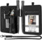 LIUGX Porte-carte d'identité tactique, nylon 900D, porte-badge auto-agrippant, poche zippée étanche, cordon tour de cou, porte-clés et organisateur de cartes de crédit, blocage RFID