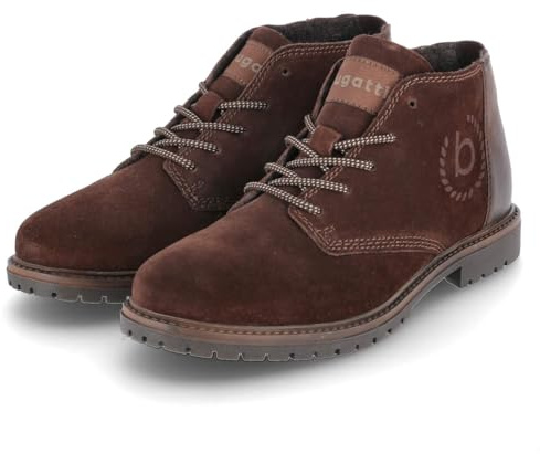 bugatti Herren Schnürstiefel in braun