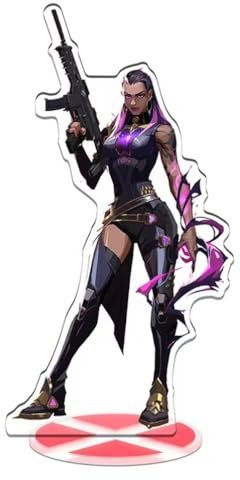 GeRRiT Valorant Acryl-Figur für Gaming-Fans, farbenfrohes und exquisites Charakter-Design, Acryl-Figur (Reyna)