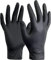 10 Boxes (1000 Gloves) Black Nitrile Disposable Gloves Powder Free, Food, Care, Hair & Beauty, Mechanical, Industry, Cleaning (Black, Large)