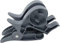 2Pcs Tape Dispenser,Wrapping Paper Cutter,Portable Wrapping Paper Clamps,Tabletop Gift Wrapping Tool Clamp,for Gift Wrapping (Black)