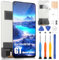 ARSSLY Pantalla LCD para Oppo Realme GT Master Edition, Incell Display para Realme GT Master Edition RMX3363 RMX3360 Pantalla táctil digitazer Full Assembly reemplazo pantalla con kit de reparación