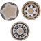 DLBTWDOYLS Cesta decorativa bohemia para colgar en la pared, cesta de pared de paja hecha a mano, conjunto de adornos redondos para colgar en la pared, bandeja de decoración de pared de fondo (I)