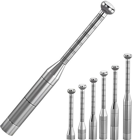 Verstellbarer Macebell Clubbell, 6-in-1 Premium Steel Indian Club, Krafttrainingsgerät für Ganzkörper-, Muskel-, Schulter-, Griff- und Unterarmtraining (6,5/9/11/13/15/7,9 kg)