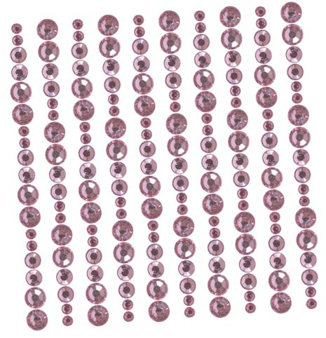 COHEALI Acrylic Flatback Rhinestones Mixed Sizes DIY Nail Art Charms Cherry Blossom Pink Z-HSZ173