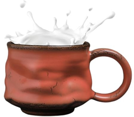 Lpsdssre Vintage Coffee Mugs | Funky Ceramic Mug | Unique Coffee Cups | Irregular Coffee Mugs | Farmhouse Coffee Mugs Versatile Use for Relatives Friends, Offices, Cafe, Or Home