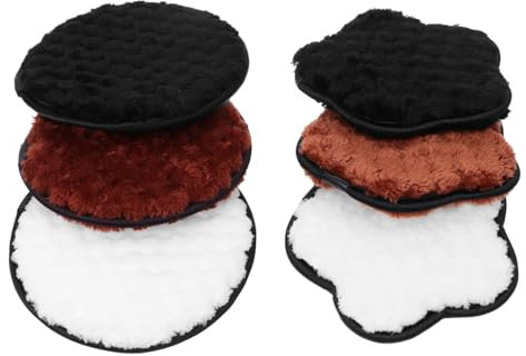 AUTSUPPL Gesichtshaut 6 Stück Wiederverwendbare Gesichtspads Zum Abschminken und Peeling