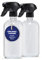 Future Stories Sprühflasche 500 ml - 2er Set, Glas neutral - für Universal-Reiniger, Haushalt, Pflanzen, tropfsicher