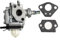 ZWEquipint Conjunto de carburador de motor con juego de juntas, compatible con TH43 TH48 para desbrozadora, desbrozadora, piezas de repuesto de equipo eléctrico