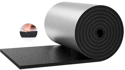 Rollo de Aislamiento acústico de Papel de Aluminio, Reflector de radiador, lámina de Aluminio Aislante, Escudo de Aislamiento de Espuma Reflectante, Tablero de Aislamiento de Caucho de Papel