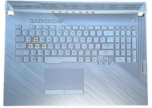 Clavier américain d'origine pour ASUS ROG Strix G731/G712/G731GU/GL731GU/G712L 16 broches rétroéclairé bleu clavier clavier clavier Touchpad (compatible avec les numéros de pièces 13N1-9BA0N01