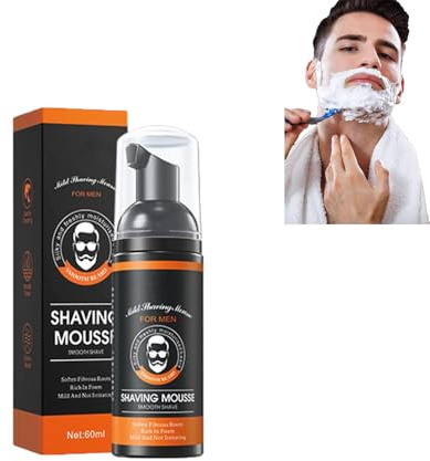 Rasierschaum Reisegröße, Schäumendes Rasiermousse, Rasierschaum Männer, Shaving Foam for Men, Shaving Foam, Herrenrasiercreme beruhigt die Haut und Spendet Feuchtigkeit (1PC)