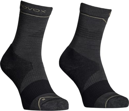 ORTOVOX ALPINE PRO COMP MID SOCKS - Bequeme, technische Merino-Socken für lange Berg- und Hochtouren - schwarz - Herren - 42-44