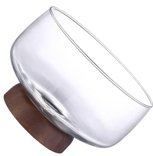 lopituwe Coupe décorative en verre pour la maison, esthétique soignée grâce à ses matériaux. Grande coupe à trifle sur pied, transparente et décorative. fruits en verre.
